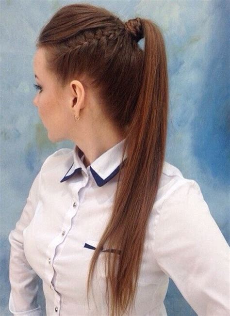 22 Cute Ponytails For Long And Medium Length Hair Straight