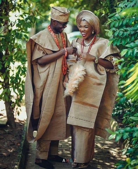 Complete Yoruba Traditional Wedding Attire In Aso Oke Etsy In