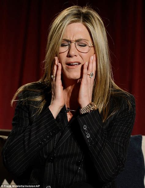 Jennifer Aniston Wears Glasses To Chat With Friends Director Daily