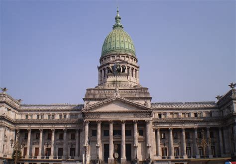 El Congreso Nacional As Seen From Plaza De Congreso Buenos Aires
