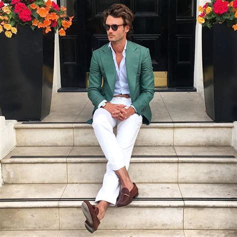 Green And White Absolutebespoke Green Unstructured Jacket White