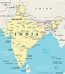 mapa político de la india - Stockphoto - #14599689 | Agencia de stock ...