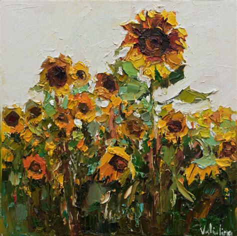 Sunflowers Original Impasto Oil Painting By Anastasiya Valiulina 2020