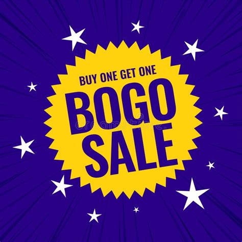 Buy One Get One Bogo Sale Modern Banner Design Stock Illustration