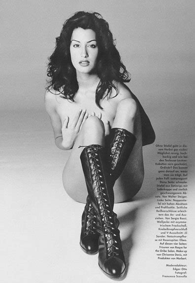 Yasmeen Ghauri Wearing High Lace Up Boots And Ds1015