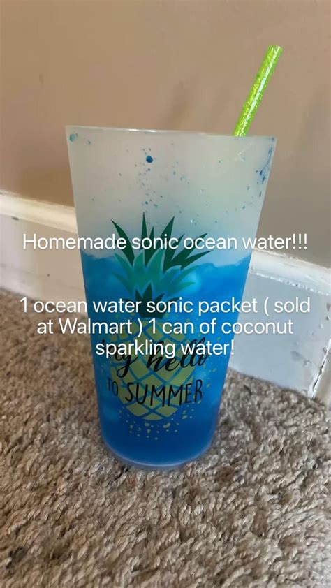 Homemade Sonic Ocean Water 1 Ocean Water Sonic Packet Sold At