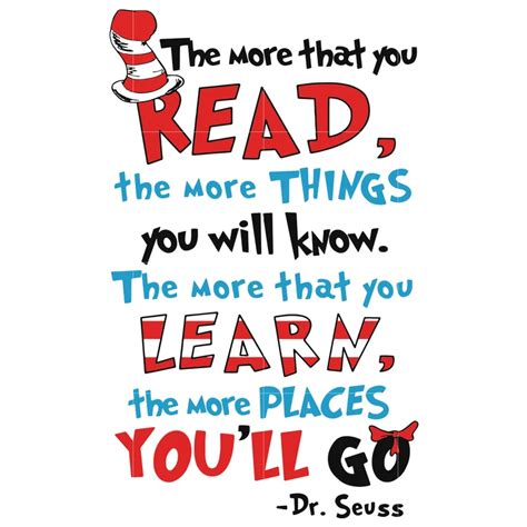 The More That You Read The More Things You Will Know The More That You