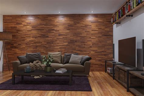 All wood interior walls are custom built using a combination of wood panels, boards and trim pieces. Wood Wall Paneling - Teak Real Wood Panels for Interior ...