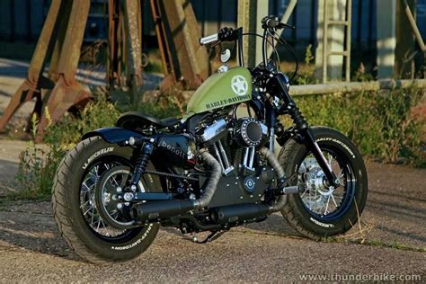 Sportster 48 Custom By Thunderbikes Sportster Harley Davidson Bobber