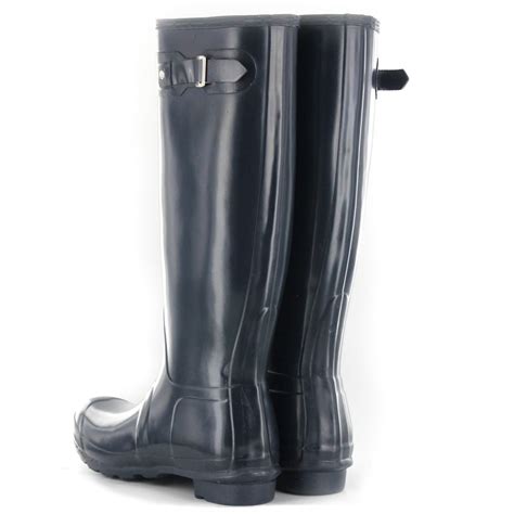 Hunter Original Tall Rubber Womens Wellington Rain Boots Wellies Ebay