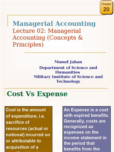 Lec 02 Managerial Accounting Concepts And Principlesppt Management
