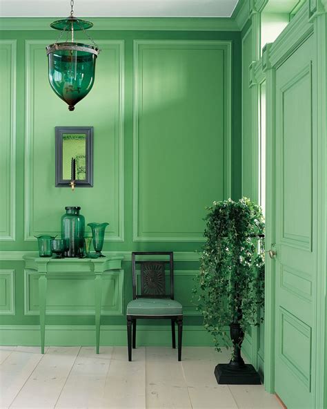 Monochromatic Green Mint And Emerald Entryway 1040x1299 Green Decor
