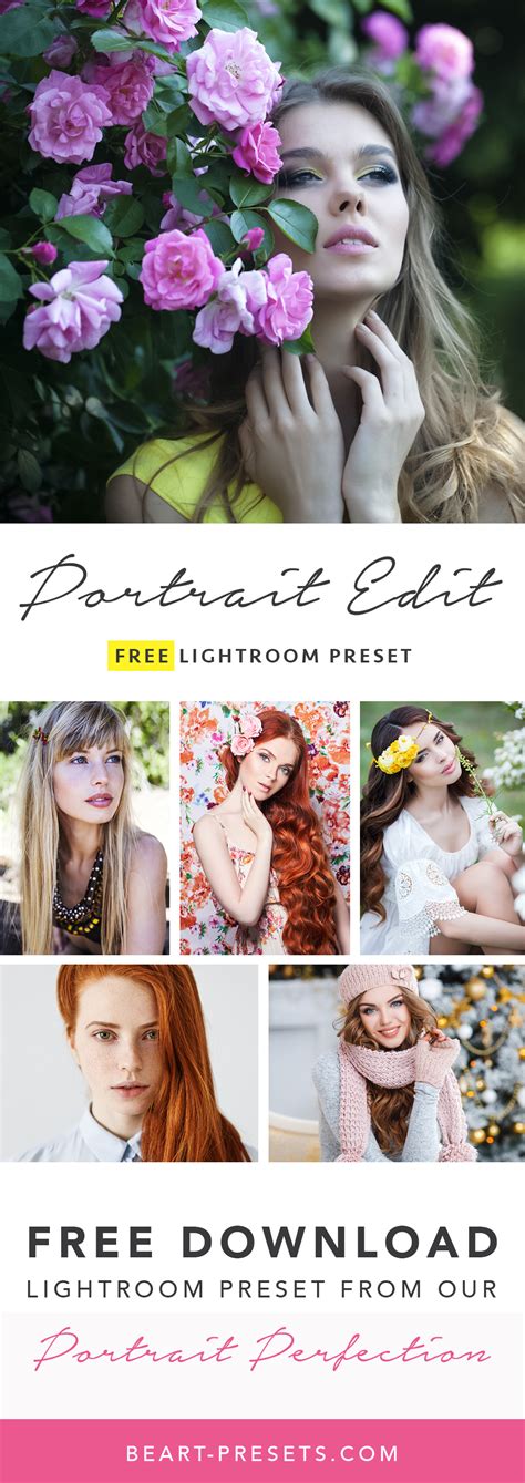 Free Portrait Photography Lightroom Preset