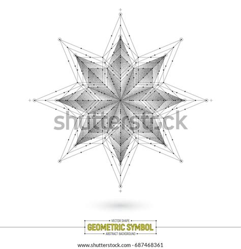 Vector Star Geometric Symbol Art Illustration Stock Vector Royalty