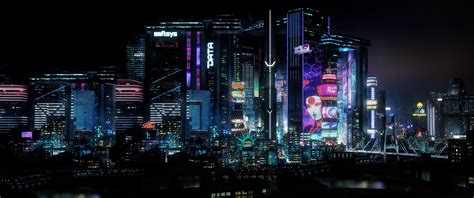 Cyberpunk 2077 Night City 34401440 Widescreenwallpaper