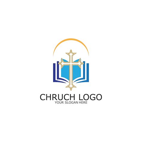 Imagem Vetorial De Simbolismo Cristão Para Um Logotipo Da Igreja Bíblia
