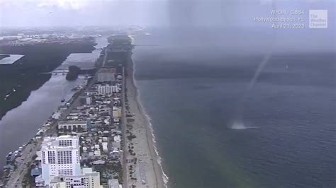 Waterspout Comes Ashore Panicked Beachgoers Scramble Videos From The