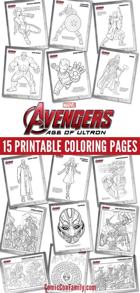 Or, download all marvel printable coloring pages. Free Kids Printables: Marvel's The Avengers: Age of Ultron ...