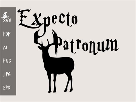 Expecto Patronum Harry Potter Harry Potter Svg Harry Etsy
