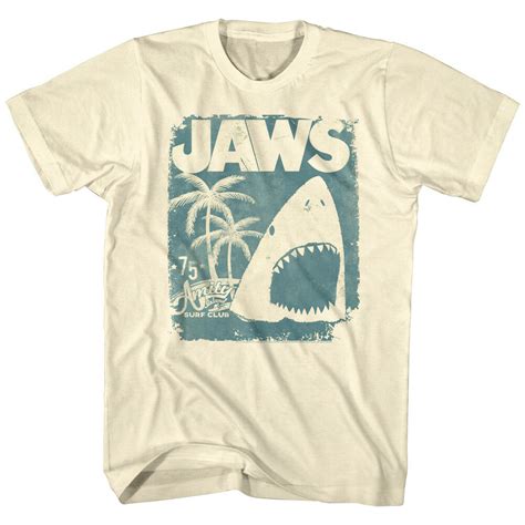 Jaws Amity Island Surf Shop T Shirt Mens Societees