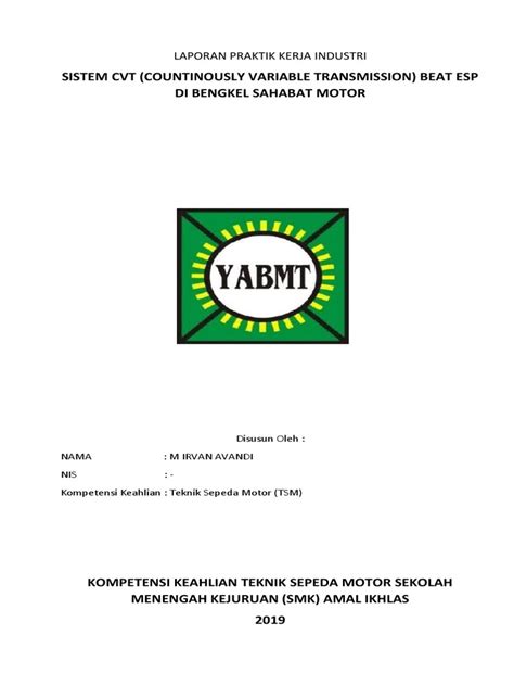 Laporan Prakerin Tsm Smk Pdf