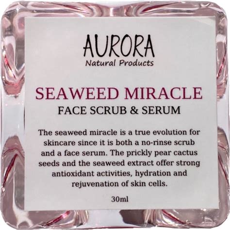 Aurora Natural Seaweed Miracle Face Scrub And Serum 30ml Skroutzgr