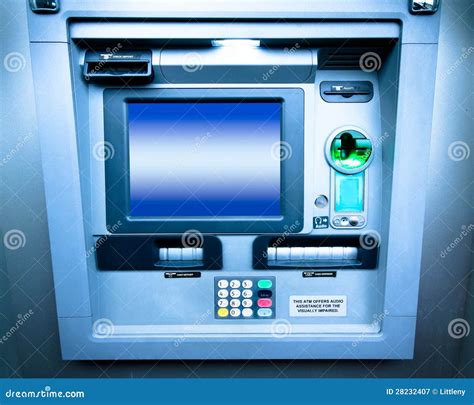 Atm Bank Machine Stock Image Image Of Automation Braille 28232407
