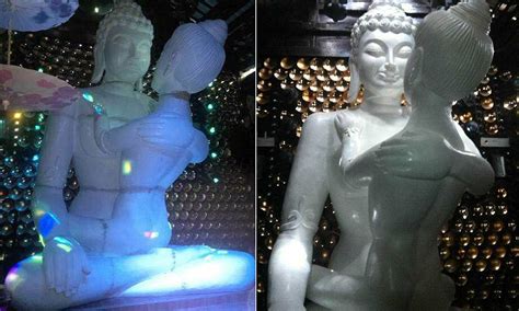 Bar Owner In China S City Of Love Who Erected Giant Statue Of Buddhas