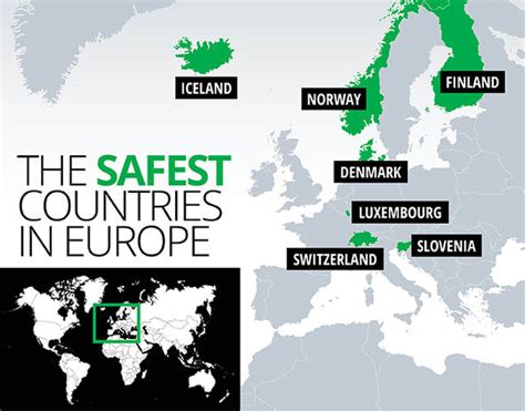 Mapped Norway Is The Safest Country In Europe Based On Security Risk