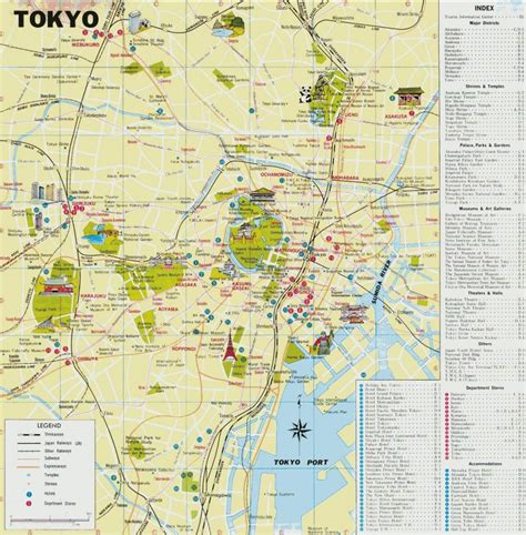 Tokyo Map Detailed City And Metro Maps Of Tokyo For Download