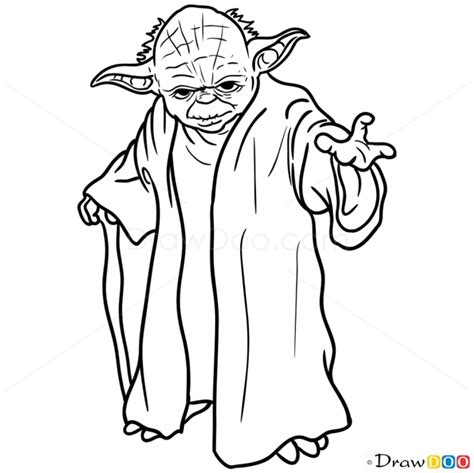 Easy Yoda Coloring Pages