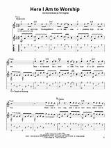 Guitar Chords For Here I Am To Worship