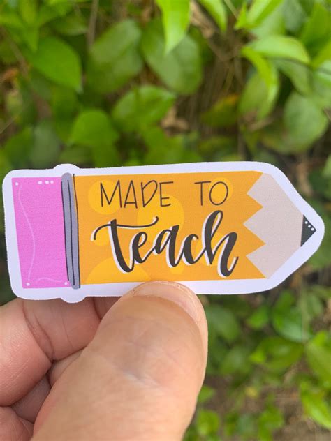 Teacher Appreciation Sticker Made To Teach Sticker Etsy