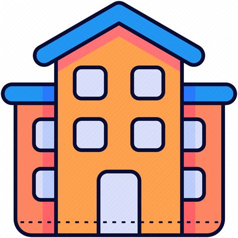 Buildings College High School University Icon Download On Iconfinder