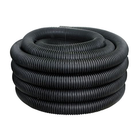 Flexible Pipe Single Wall Perforated Drainage 4 In X 150 Ft