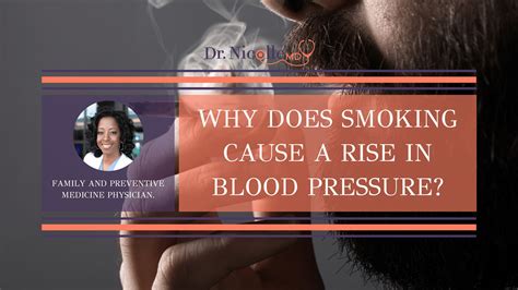 Why Does Smoking Cause A Rise In Blood Pressure Dr Nicolle