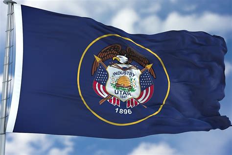 Utah State Flag Worldatlas