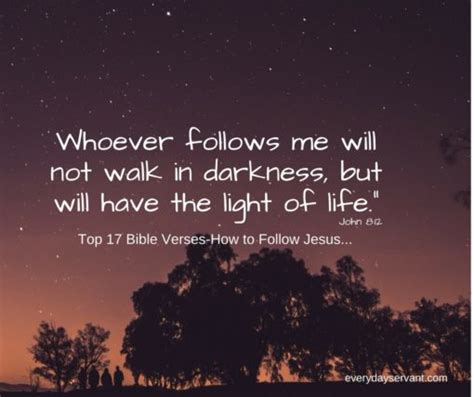 Top 17 Bible Verses How To Follow Jesus Everyday Servant