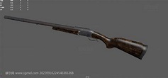 单管猎枪,散弹枪,老式步枪道具3d maya模型_枪械模型模型下载-摩尔网CGMOL