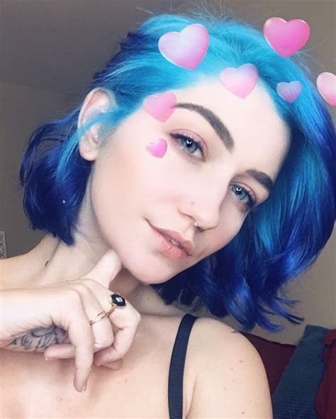 Skye Blue On Instagram “ Freecuppycake Giving Me Life And Hairgoals Bluehair Selfie