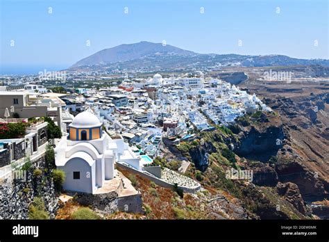 Santorin Island Greece Europe Stock Photo Alamy