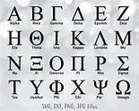Greek Symbols SVG