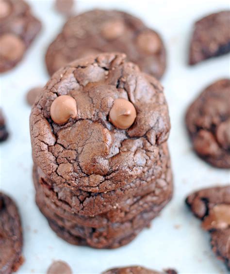 Thick and Chewy Triple Chocolate Cookies - 5 Boys Baker