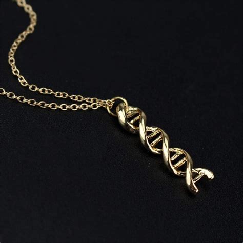 Ailuor Infinity Spiral Dna Double Helix Chemistry Science Necklace