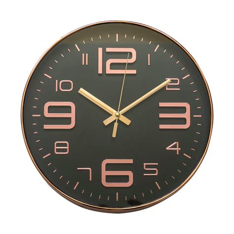 Copper Finish Wall Clock 30cm Best Value Direct