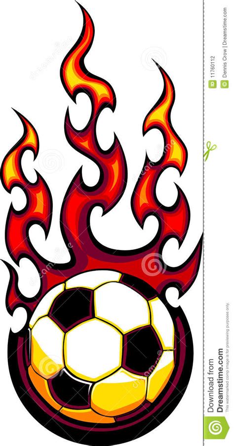 Flaming Soccer Ball Logo Stock Photography Image 11760112