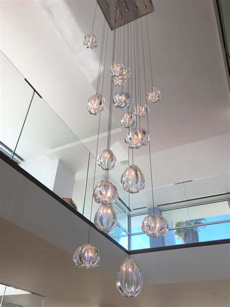 For Sale On 1stdibs Modern Entry Chandelier Featuring Clear Barnacle