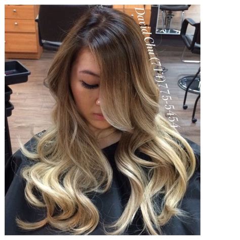Hair 2001 Asian Blond Ombre Balayage Notice How The Hair Color Glows Westminster Ca