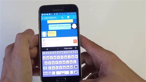 Samsung Galaxy S5 How To Insert An Image Into A Text Message