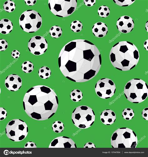 Soccer Ball Seamless Football Background Pattern Vector Stock Vector